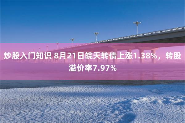 炒股入门知识 8月21日皖天转债上涨1.38%，转股溢价率7.97%